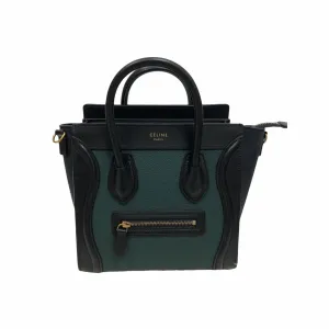 Bi-Coloured Nano Luggage Tote Green/Black