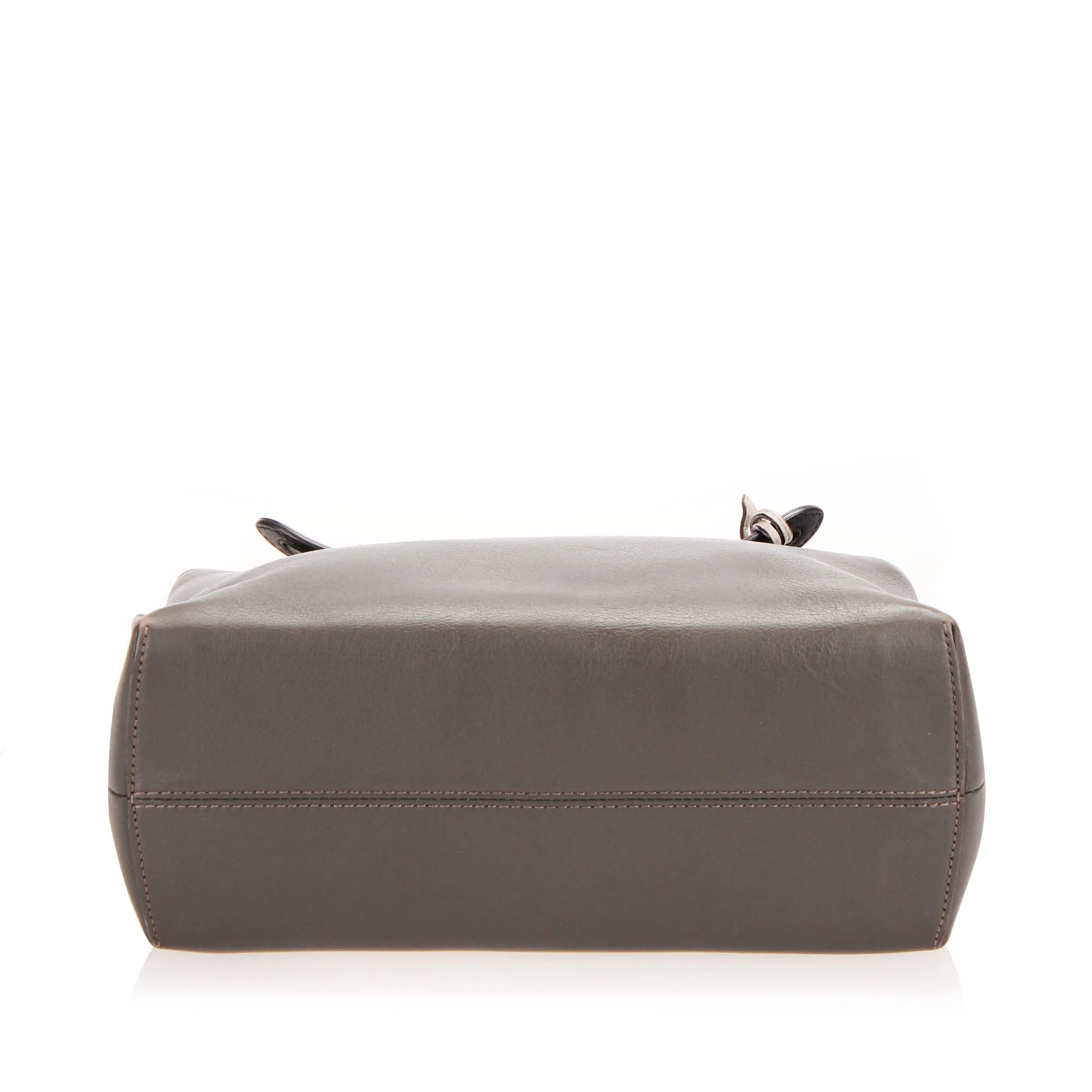 By The Way Leather Satchel Gray