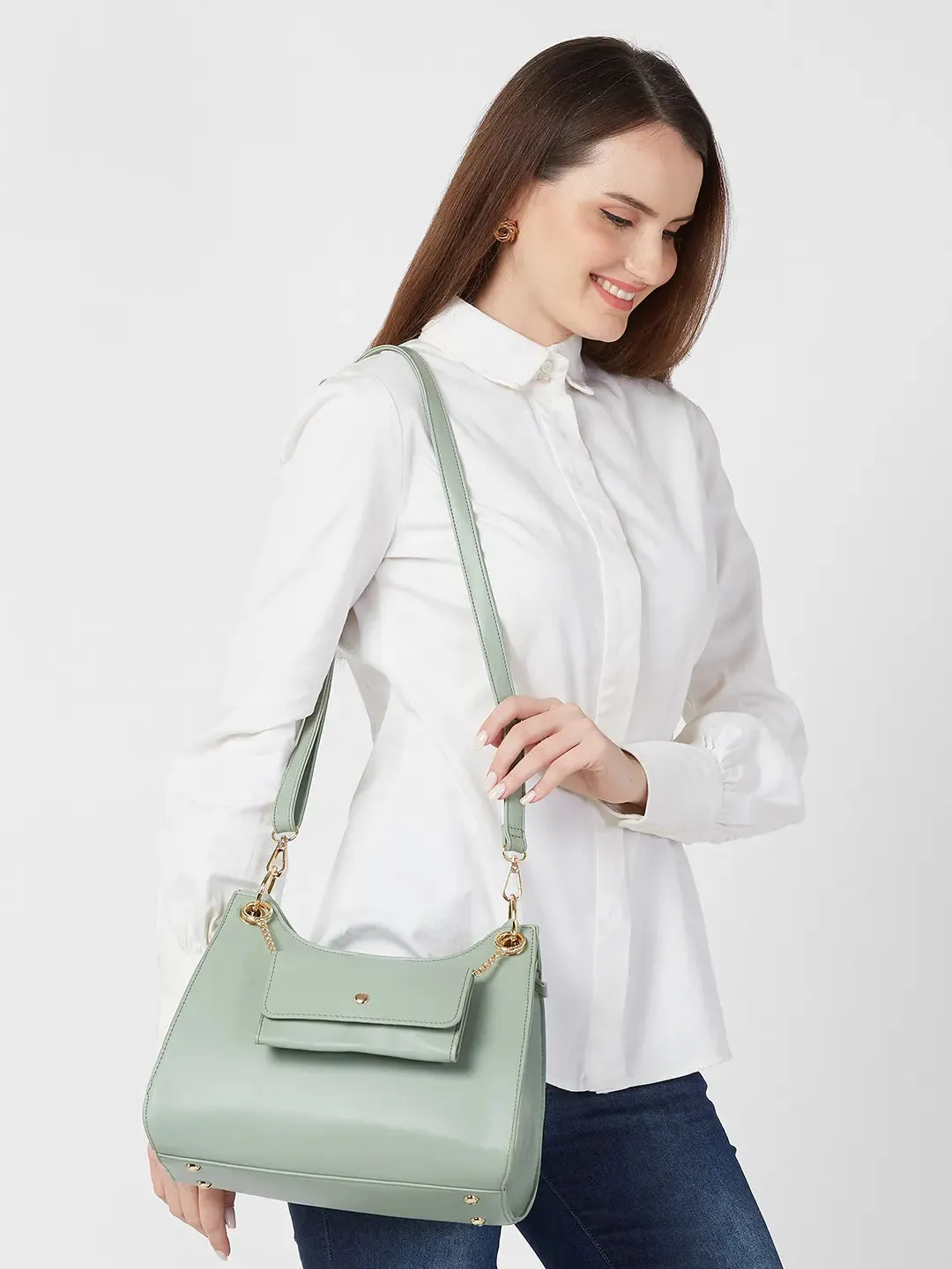 Caprese Capri Satchel Small Mint