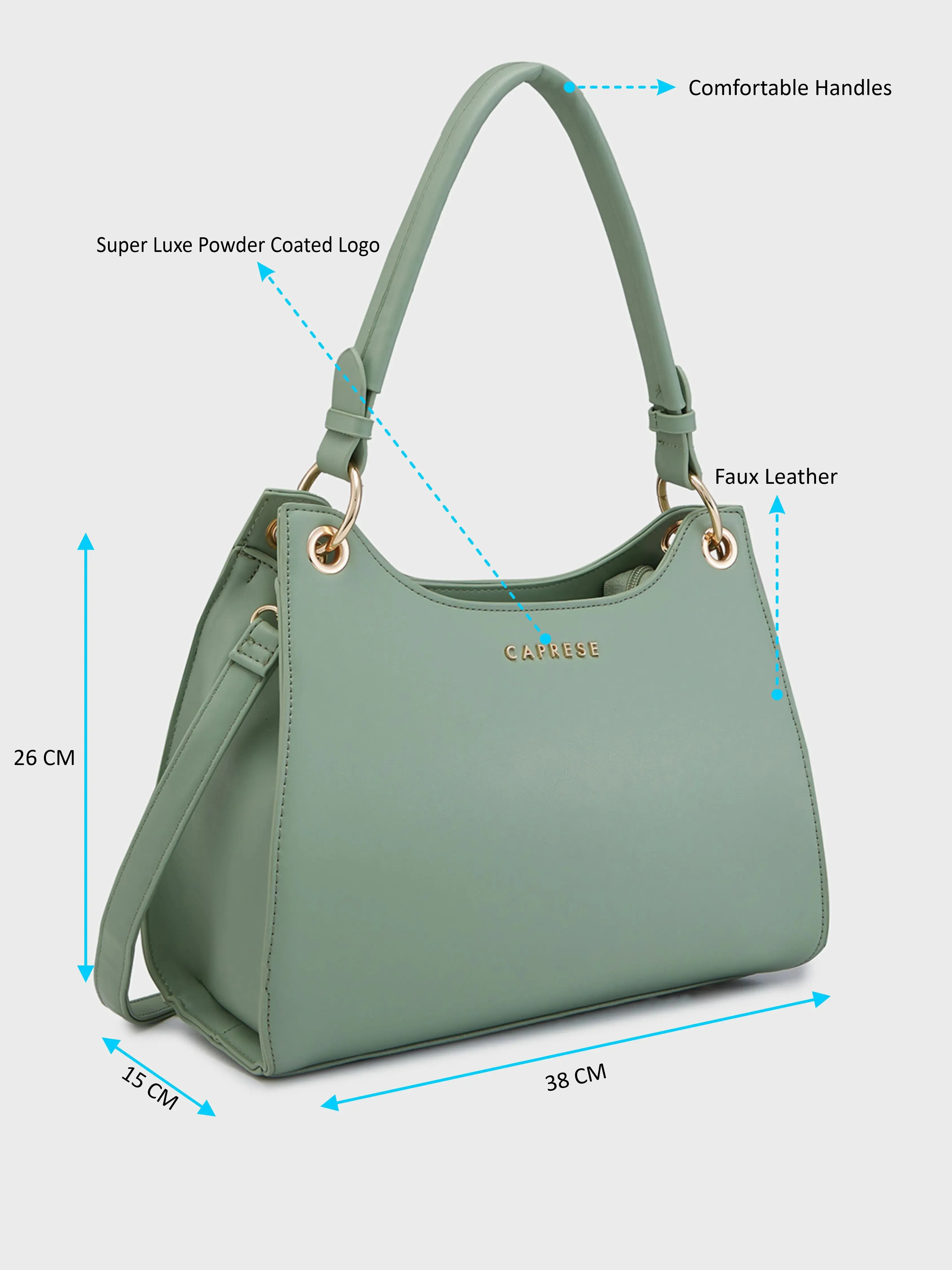 Caprese Capri Satchel Small Mint