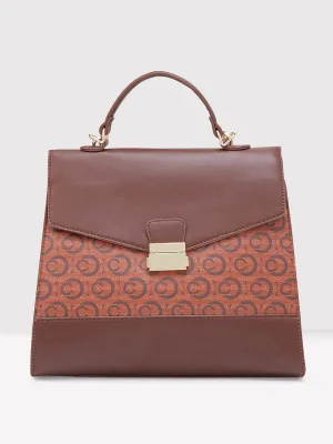 Caprese Cleo Satchel Medium Brown