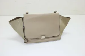 Celine Trapeze Taupe Shoulder Large Bag