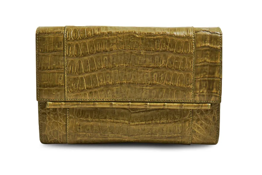 Clara Crocodile Clutch