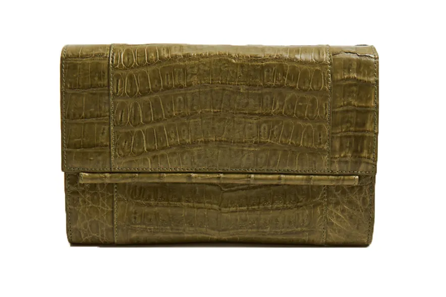 Clara Crocodile Clutch