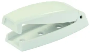 Door Catch; Use To Keeping RV Baggage Doors Closed; Bullet Style; White; With Mounting Screws; Set Of 2