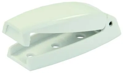 Door Catch; Use To Keeping RV Baggage Doors Closed; Bullet Style; White; With Mounting Screws; Set Of 2