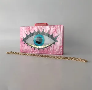 Evil Eye Rose Clutch