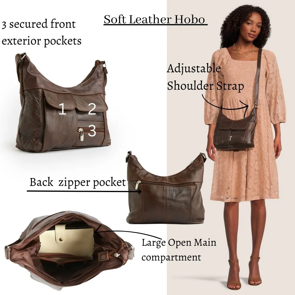 Hobo-inspired Leather Bag