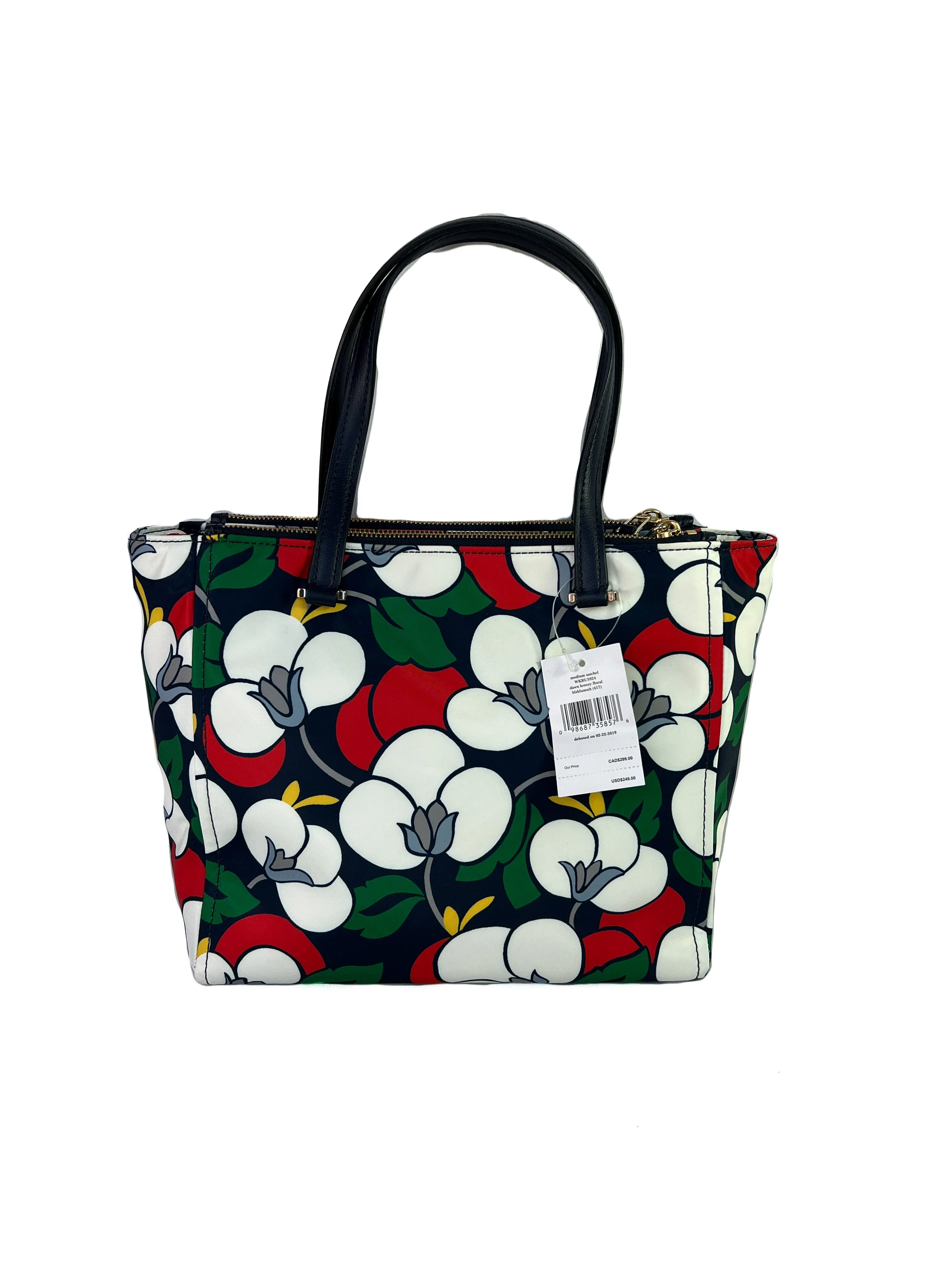 Kate Spade dawn breezy floral medium satchel NWT