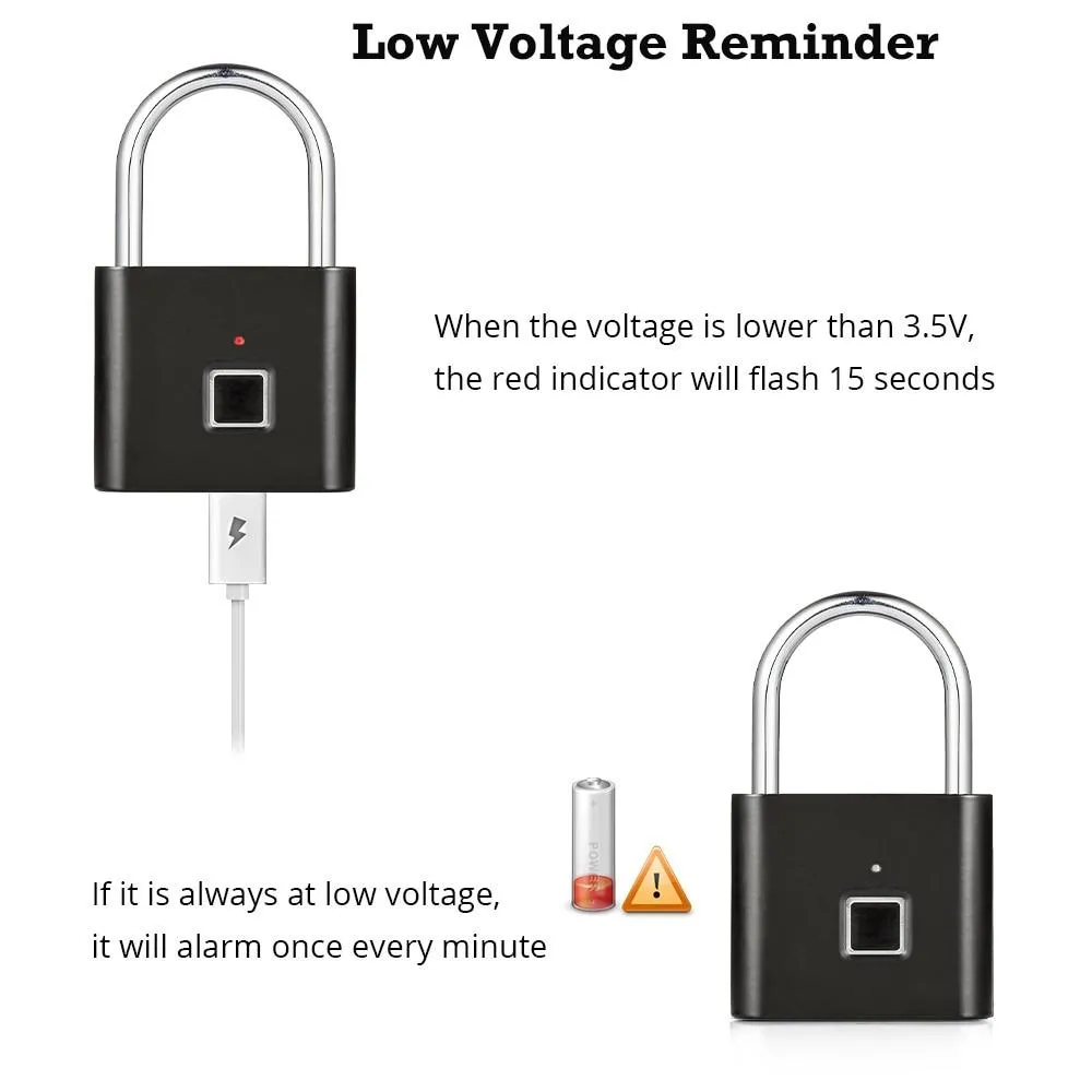 Keyless USB Charging Fingerprint Lock