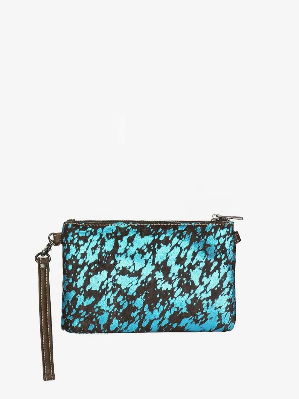 Montana West Hair-On Cowhide Leather Clutch