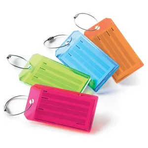 NEON ACRYLIC LUGGAGE TAGS 2500_