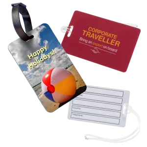 Plastic Luggage Tags - Unprinted sample