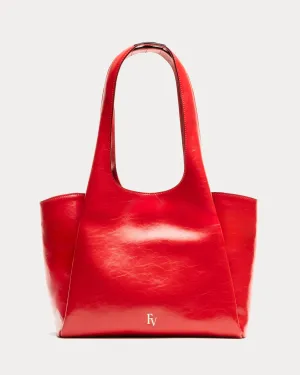 Portia Satchel Crinkled Leather