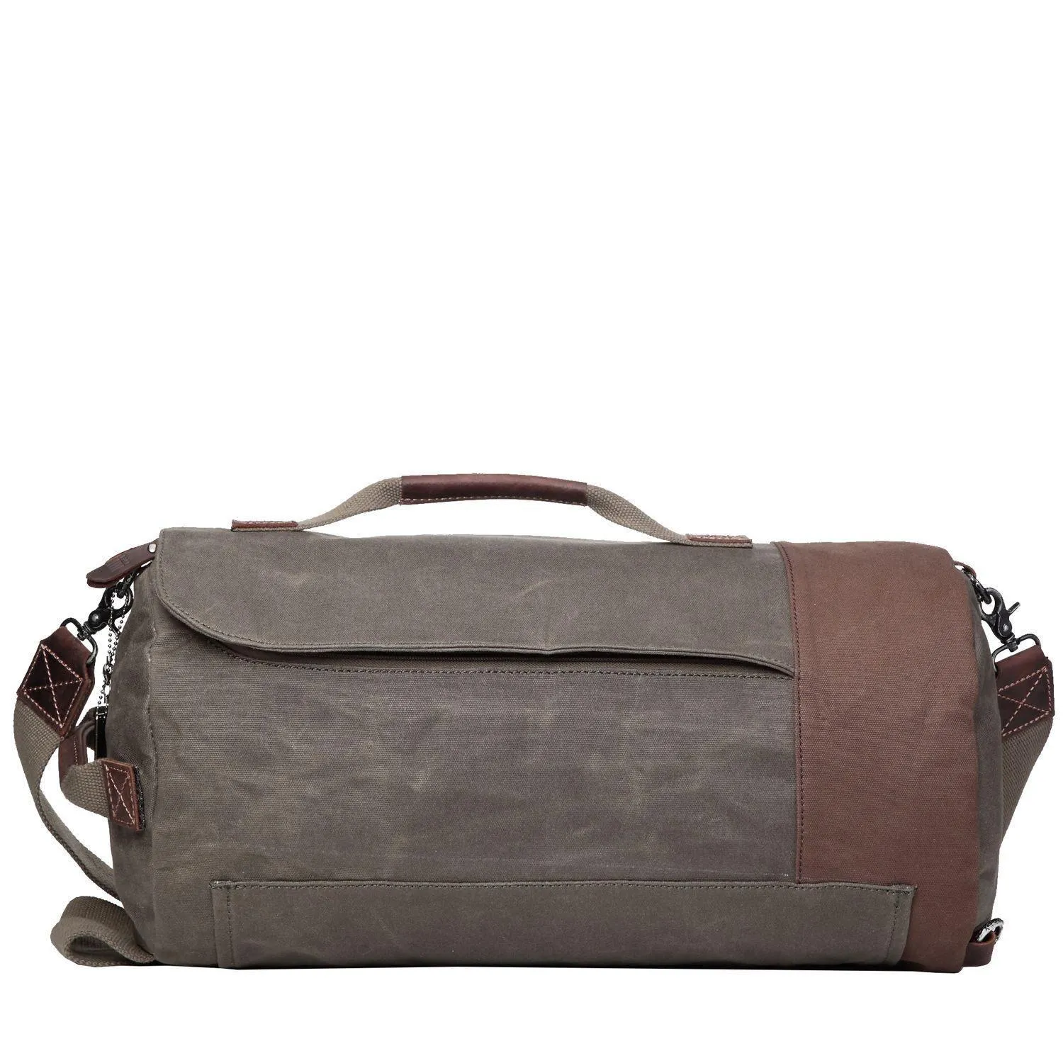 Unisex Canvas Duffel Backpack | Travel Laptop Bag Crossbody Holdall