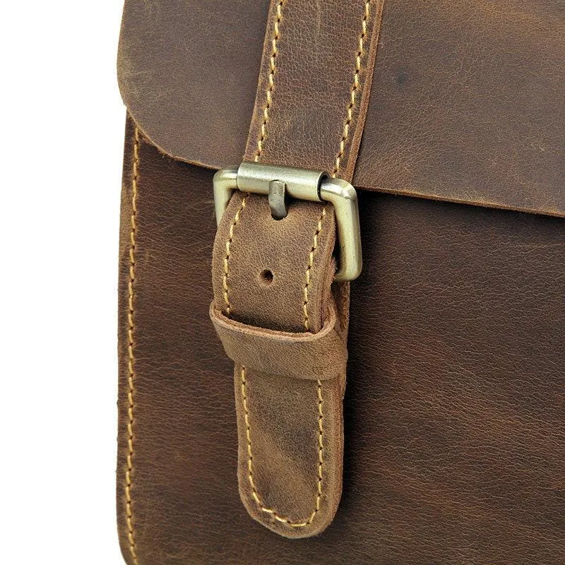 Vintage Style Brown Leather Satchel Bag, Handcrafted Leather Shoulder and Hand Bag, Messenger Bag, Cross Body Leather Bags